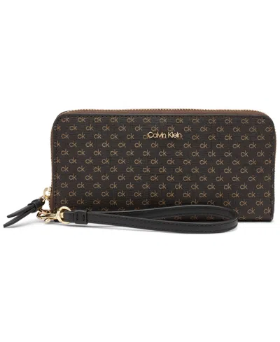 Calvin Klein Women's Moon Mini Signature Boxed Wallet In Multi