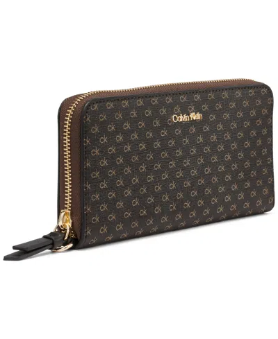 Calvin Klein Women's Moon Mini Signature Boxed Wallet In Multi