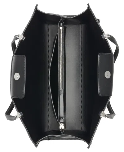 Calvin Klein Women's Verne Signature Embossed Tote Bag With Charm In Black