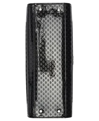 Calvin Klein Women's Verne Signature Embossed Tote Bag With Charm In Black