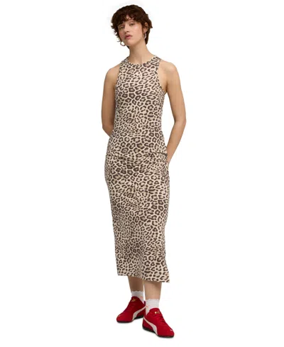 Puma Leo Luxe Women's Slim All-over Print Dress In Multi
