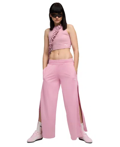 Puma Women's Low-rise Popper Pants In Pink