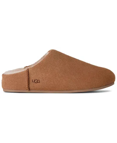 Ugg Slip-on Sandals With Smooth Suede Exterior In Brown