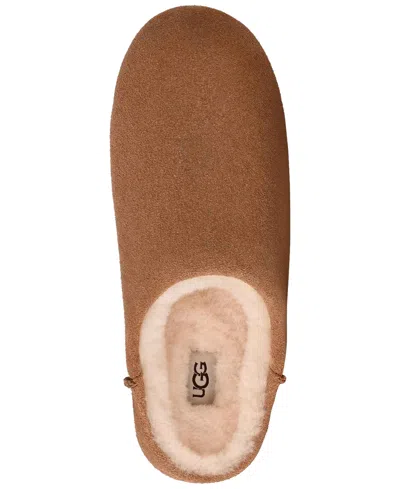 Ugg Slip-on Sandals With Smooth Suede Exterior In Brown