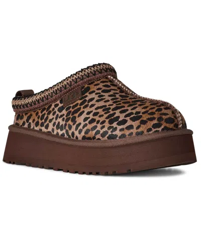 Ugg Tazz Caspian 1178430-bcdr Womens Brown Spotted Print Platform Slipper Gug121 In Brown
