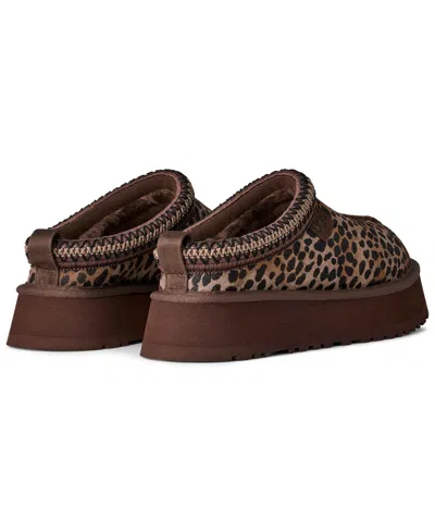 Ugg Tazz Caspian 1178430-bcdr Womens Brown Spotted Print Platform Slipper Gug121 In Brown
