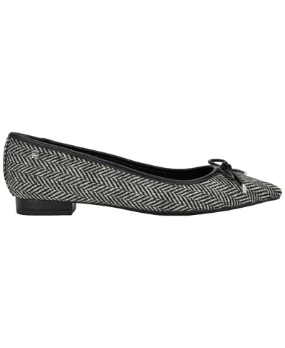 Tommy Hilfiger Kimio Pointed Toe Flat In Black