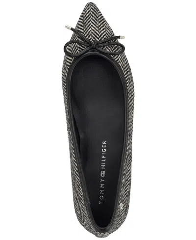 Tommy Hilfiger Kimio Pointed Toe Flat In Black