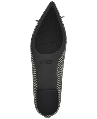 Tommy Hilfiger Kimio Pointed Toe Flat In Black