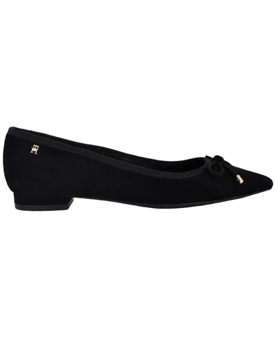 Tommy Hilfiger Kimio Pointed Toe Flat In Black