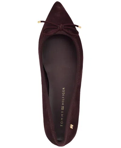 Tommy Hilfiger Kimio Pointed Toe Flat In Purple