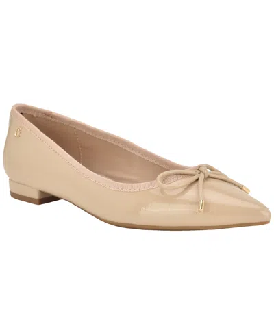 Tommy Hilfiger Kimio Pointed Toe Flat In Neutral