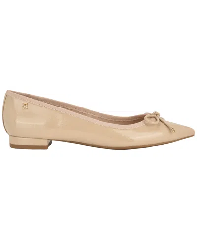Tommy Hilfiger Kimio Pointed Toe Flat In Neutral