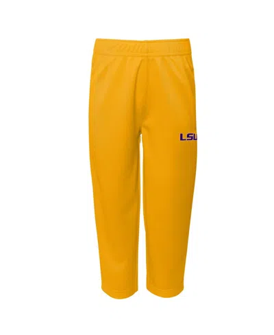 Outerstuff Toddler 2-piece Purple/gold Lsu Tigers Red Zone Two-piece V-neck Top And Pants Set In Multi