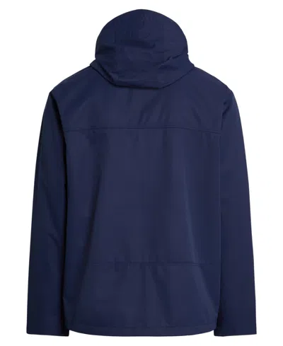 Polo Ralph Lauren Navy Lightweight Hooded Jacket In Blue
