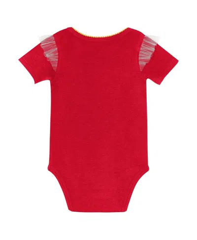 Outerstuff Girls Newborn Red Kansas City Chiefs My Team Rocks Bodysuit And Skirt Set In Multi