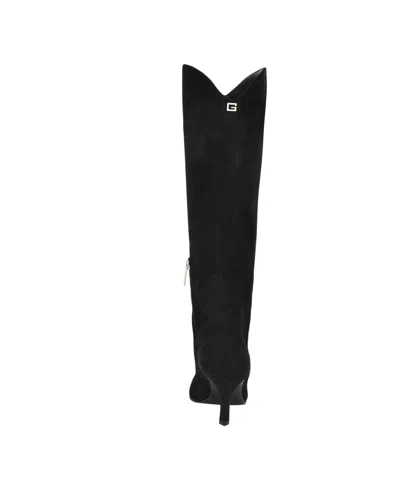 Guess Womens Palisa Tall Kitten Heel Dress Boots Regular Wide Calf In Black
