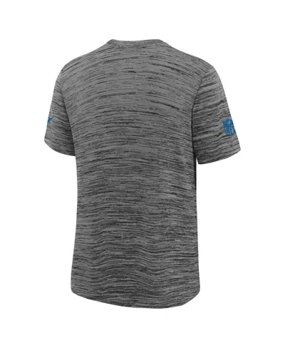 Nike Big Boys And Girls Heather Gray Detroit Lions Sideline Velocity Performance T-shirt In Gray