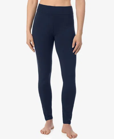 Cuddl Duds Women's High Rise Leggings In Blue