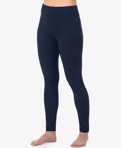Cuddl Duds Women's High Rise Leggings In Blue