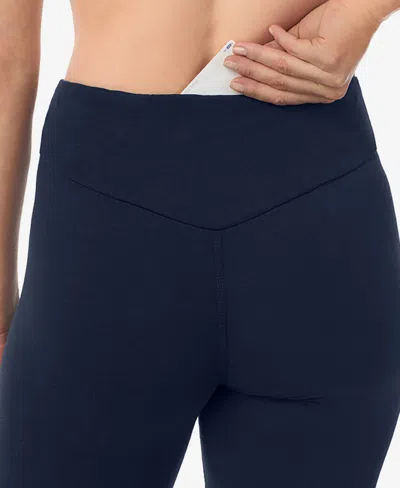 Cuddl Duds Women's High Rise Leggings In Blue