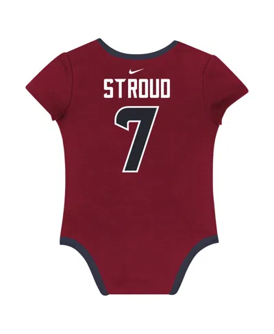 Nike Baby Boys And Girls 3-pack C.j. Stroud Houston Texans Name Number Bodysuit Set In Multi