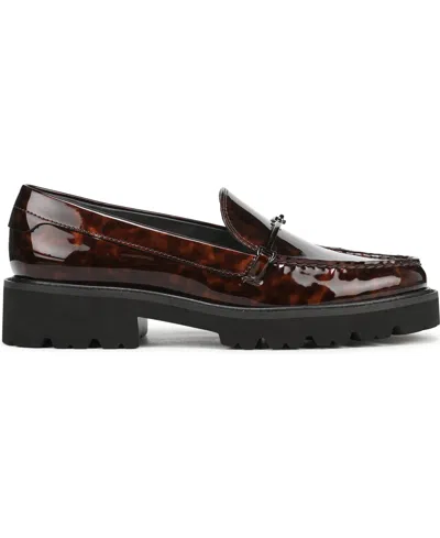 Franco Sarto Women's Senna Round Toe Lug Sole Loafers In Brown