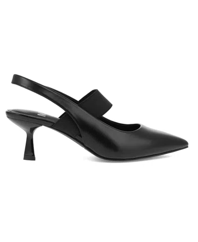 Mia Women's Nicolette Slingback Kitten Heel Pumps In Black