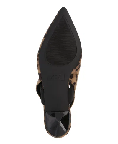 Mia Women's Nicolette Slingback Kitten Heel Pumps In Animal Print