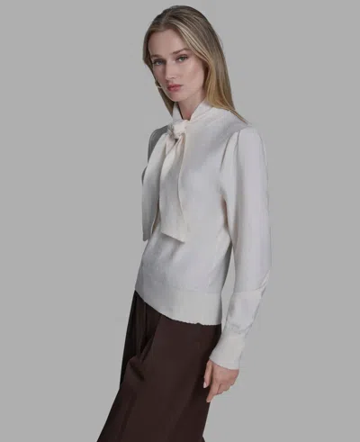 Bcbg Women's Collared Pull-on Sweater In White