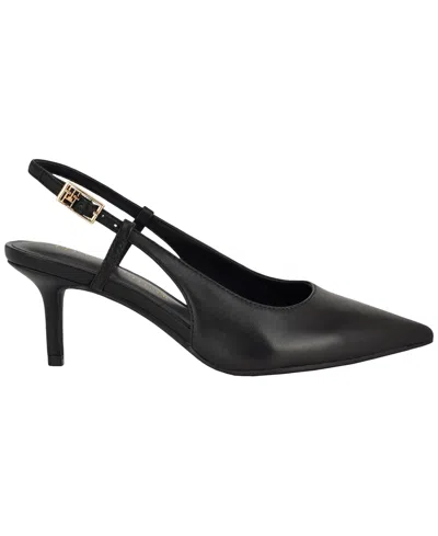 Tommy Hilfiger Cerizza Slingback Pointed Toe Pump In Black
