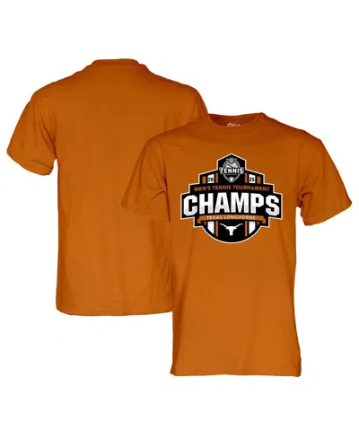 Blue 84 Men's And Women's Texas Orange Texas Longhorns 2025 Sec Men's Tennis Tournament Champions T-shirt In Orange