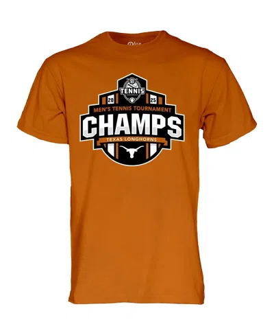 Blue 84 Men's And Women's Texas Orange Texas Longhorns 2025 Sec Men's Tennis Tournament Champions T-shirt In Orange