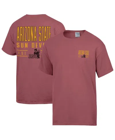 Comfortwash Men's Maroon Arizona State Sun Devils Big Name T-shirt In Burgundy
