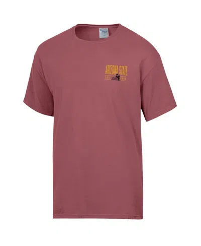 Comfortwash Men's Maroon Arizona State Sun Devils Big Name T-shirt In Burgundy