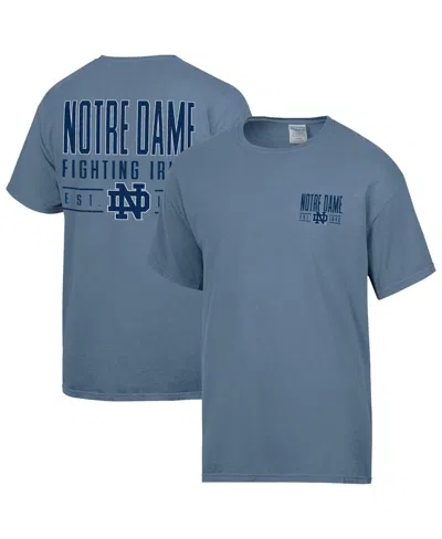 Comfortwash Men's Blue Notre Dame Fighting Irish Big Name T-shirt In Blue