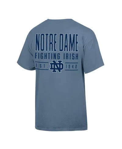 Comfortwash Men's Blue Notre Dame Fighting Irish Big Name T-shirt In Blue
