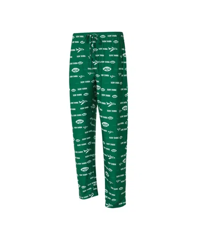Concepts Sport Men's Green New York Jets Retro Mosaic Allover Print Knit Pants In Green
