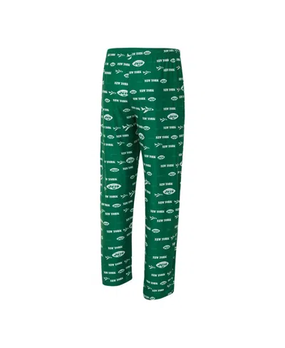 Concepts Sport Men's Green New York Jets Retro Mosaic Allover Print Knit Pants In Green