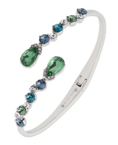 Givenchy Multi-stone Bypass Cuff Bracelet In White