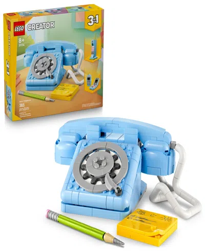 Lego Creator 3 In 1 Retro Telephone Kids Toy 31174, 383 Pieces In Multi