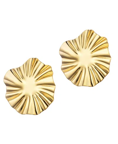 Adornia Tarnish Resistant 18k Gold Plated Burst Stud Earrings In Gold