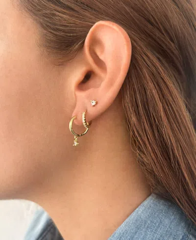 Adornia Gold Cubic Zirconia Earring Set In Multi