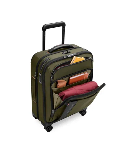 Briggs & Riley Zdx Essential 22-inch Expandable Carry-on Spinner Suitcase In Green
