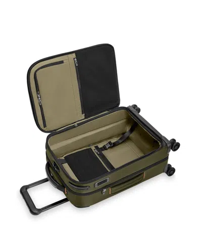 Briggs & Riley Zdx Essential 22-inch Expandable Carry-on Spinner Suitcase In Green