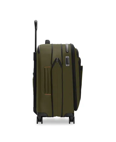 Briggs & Riley Zdx Essential 22-inch Expandable Carry-on Spinner Suitcase In Green