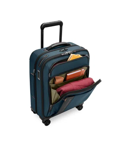 Briggs & Riley Zdx Essential 22-inch Expandable Carry-on Spinner Suitcase In Blue