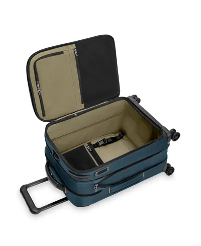 Briggs & Riley Zdx Essential 22-inch Expandable Carry-on Spinner Suitcase In Blue