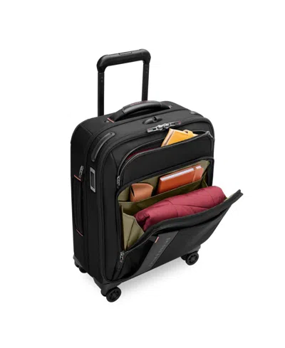 Briggs & Riley Zdx Global 21-inch Expandable Carry-on Spinner Suitcase In Black