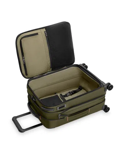 Briggs & Riley Zdx Essential 22-inch Expandable Carry-on Spinner Suitcase In Green
